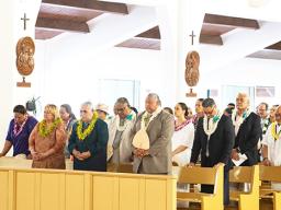 ASG officials at church service