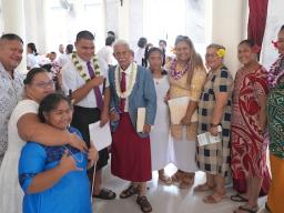Community members at disabilities awareness church service