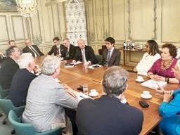 Amata in discussions with other U.S. Representatives and members of the European Parliament.
