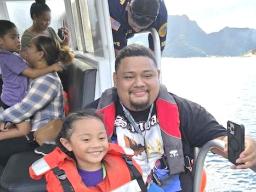 Students learning from DMWR staff about the Ocean