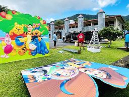 Once Upon  A Christmas display at DOE building