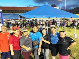 Health Department personnel pose for a staff photo last Saturday 