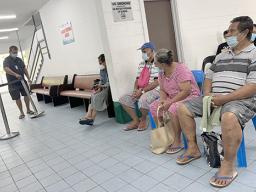 Waiting at the Tafuna Health Center