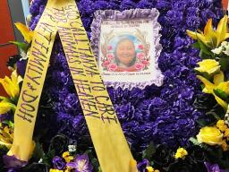 Tanya's memorial flowers from DoH