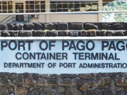 Entrance to the main wharf at Fagatogo