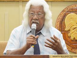 Dr. Iotamo Saleapaga testifying before the House Health Committee