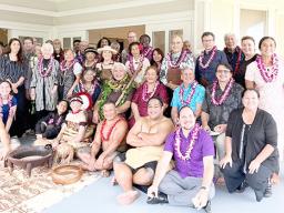 Dr. Tusi and 'ava ceremony guests at his retirement