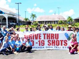 Group promotes covid-19 vax this past March