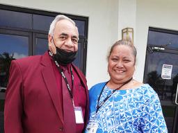 Ufagafa Ray Tulafono and unidentified woman