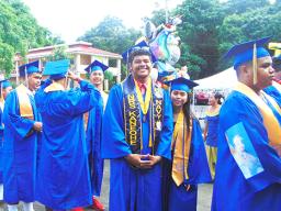 Some of the Faasao-Marist High School 2019 graduates