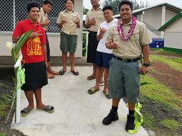 Boy Scouts from Troop 292 Pava'ia'i