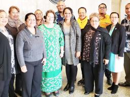 Educators from American Samoa with Amata