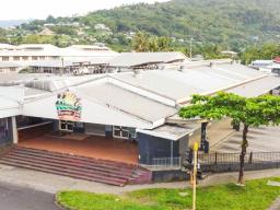 Apia streets with noone around during lockdown.