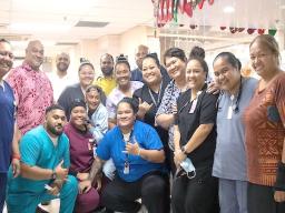 Essential workers at LBJ hospital