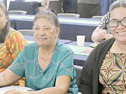 Three women at Audit & Ethics training
