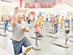 Exercise class at SSY in Tafuna