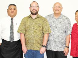 DOH officials, including Dr. Glenn Gabbard (center in green)