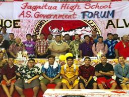 Fagaitua HS students at candidates' forum