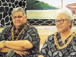 FAST leaders, Fiame Naomi Mataafa and Laauli Leuatea Schmidt