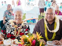  Prime Minister Fiame Naomi Mata’afa and Governor Lemanu P.S. Mauga