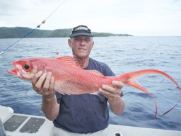 Man with bottom fish