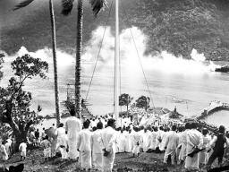 Historic flag raising photo