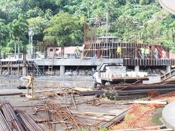 Work on fono building construction