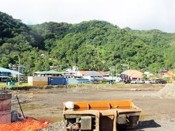 Site of the yet to be constructed new two-story Fono building in Fagatogo