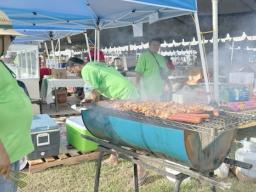 Food stall at  Flag Day Flea Market 