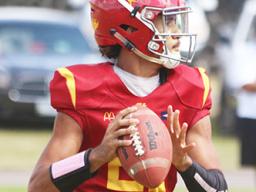 Tafuna Warriors quarterback Oakland Salave’a