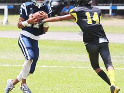 Malaetasi Amisone (#17) of the Samoana Shark