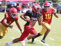 Scott Pese of the Vikings is uncatchable