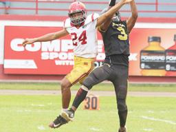 Calloway Alosio (3) of the Nu’uuli Wildcats going up for a grab