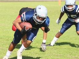 Kobe Lefiti of the Samoana Sharks 