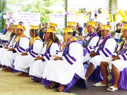 The ten graduates of Manu’a High School 