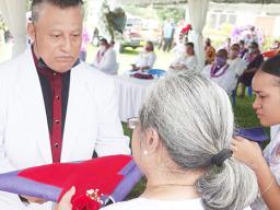 Flag presentation at funeral