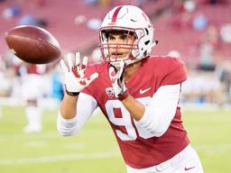 Outside linebacker Gabe Reid's play has been one of the highlights of Stanford's training camp.