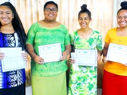 The four finalists in the 2018 Gagana Samoa Writing Competition