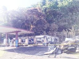 What’s left of Utusi’a gas station