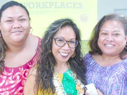 Glory Gervacio Saure, (middle) director of the Honolulu office of the U.S. Equal Employment Opportunity Commission