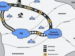 Current and proposed Google trans-Pacific cables 