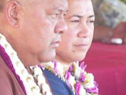 Gov. Lemanu P.S. Mauga, and First Lady Ella