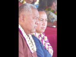 Gov. Lemanu P.S. Mauga, and First Lady Ella