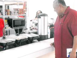 Governor at ASCC cafeteria