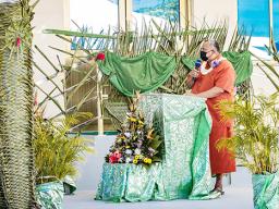 Gov. Lemanu Peleti Mauga AT ECE building dedication