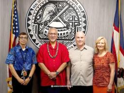 Governor and diabetes team