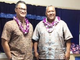 Lt. Governor Talauega, pictured here with Gov. Lemanu