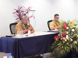 Gov. Lemanu P.S. Mauga and Lt. Gov. Talauega E.V. Ale