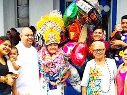 Class of 2018 graduate of Marist St Francis Elementary School in Lepua, Ms. Chamera Serah Hisatake Pereira with her parents Michael and Tasha, and Grandma Tuileisu following the graduation ceremony 