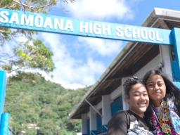 Two Samoan HS graduates